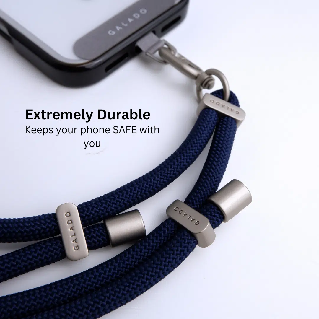 Crossbody Phone Strap - Deep Blue (7mm) - GALADO Malaysia