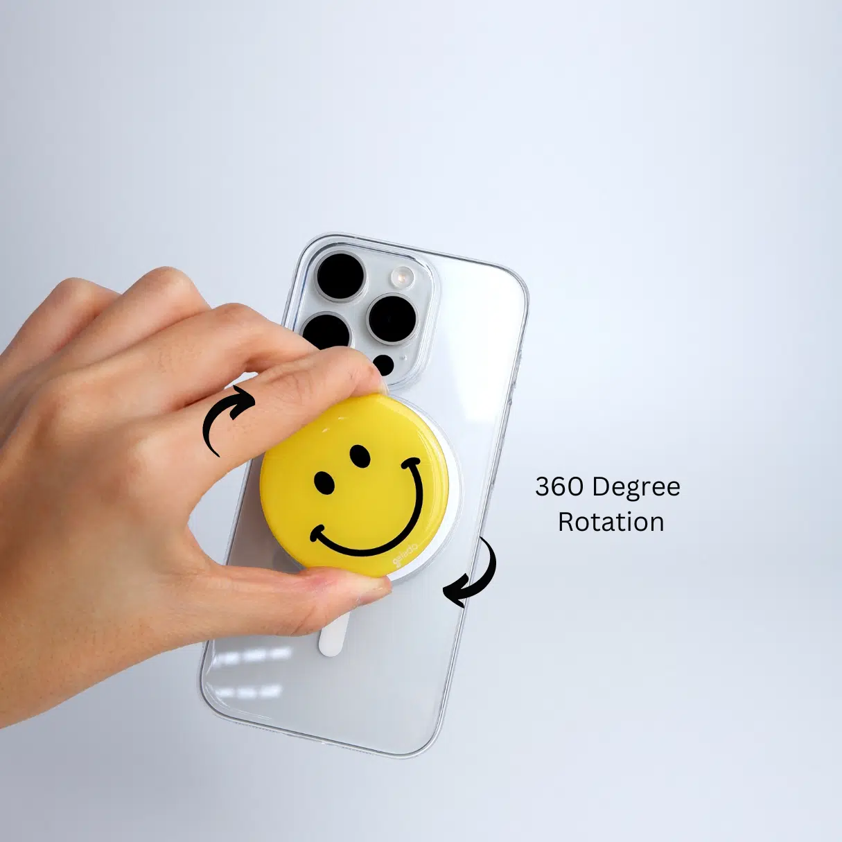 GALADO Happy Smile MagSafe phone grip with smiley face design Malaysia