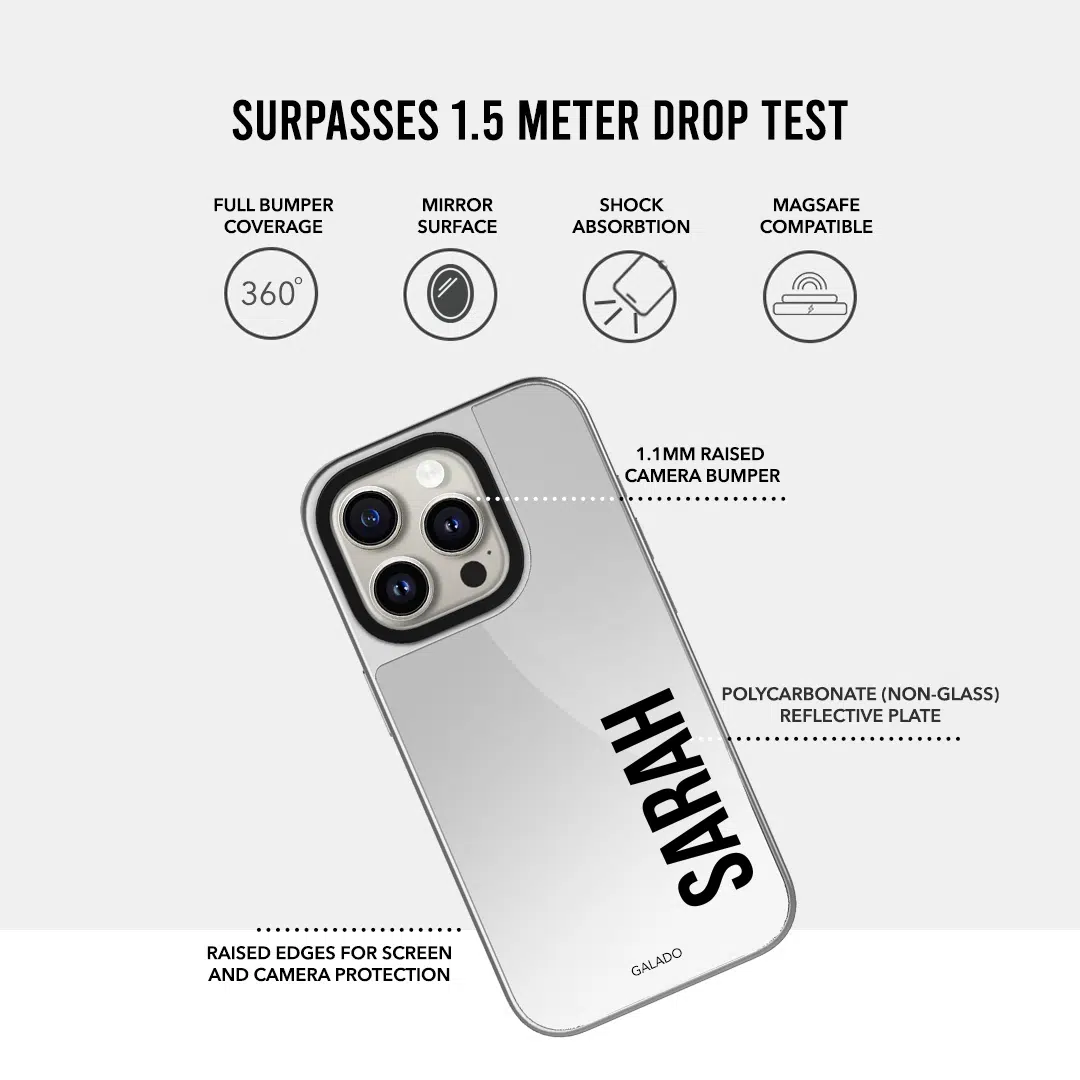 Silver Mirror - Grande phone case - GALADO Malaysia