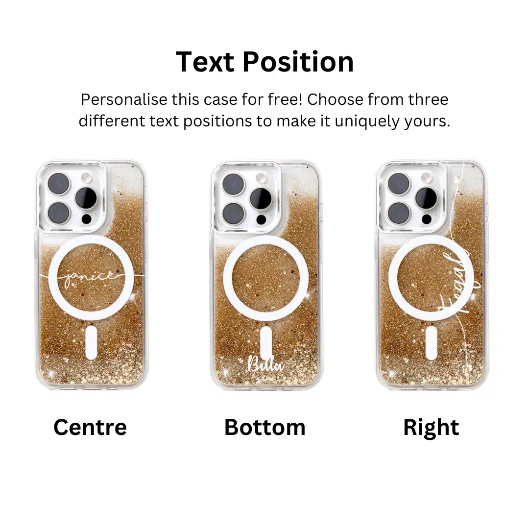 GALADO Sparkle Elite Gold glitter phone case with gold shimmer finish Malaysia