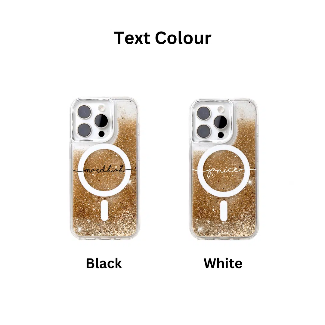 GALADO Sparkle Elite Gold glitter phone case with gold shimmer finish Malaysia