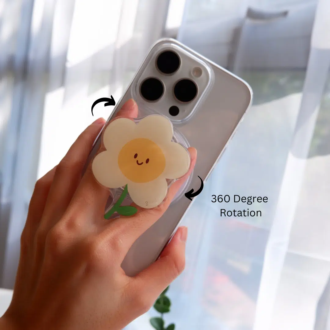 GALADO Happy Daisy MagSafe phone grip with daisy design Malaysia