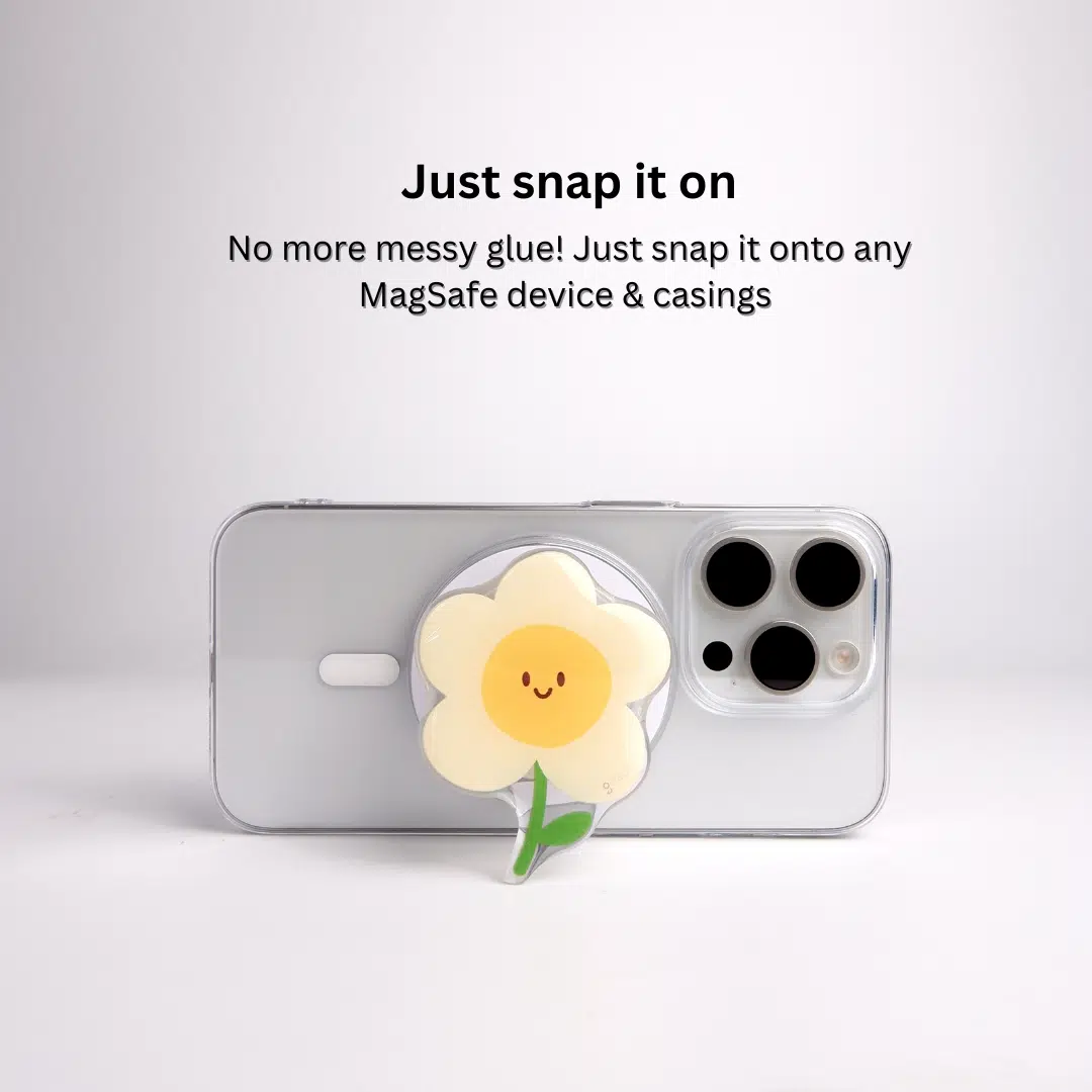 GALADO Happy Daisy MagSafe phone grip with daisy design Malaysia