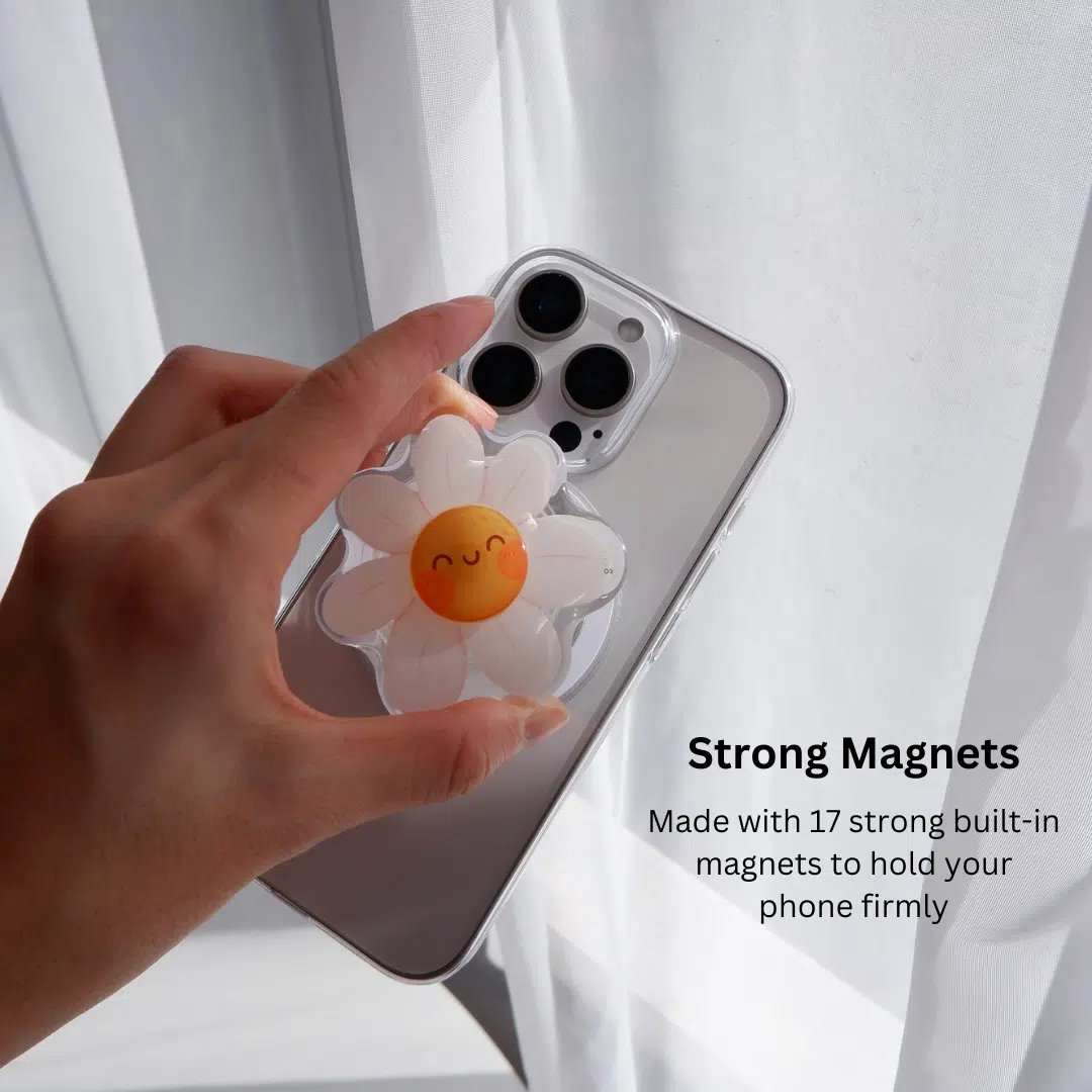 GALADO Silly Daisy MagSafe phone grip with daisy flower design Malaysia