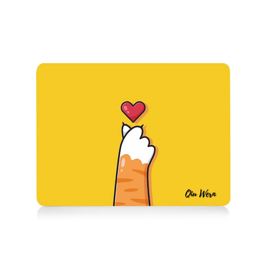 GALADO Paw Heart custom name MacBook case with personalised text Malaysia