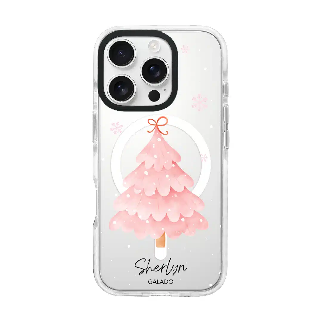 Frosted Pink Christmas phone case - GALADO Malaysia