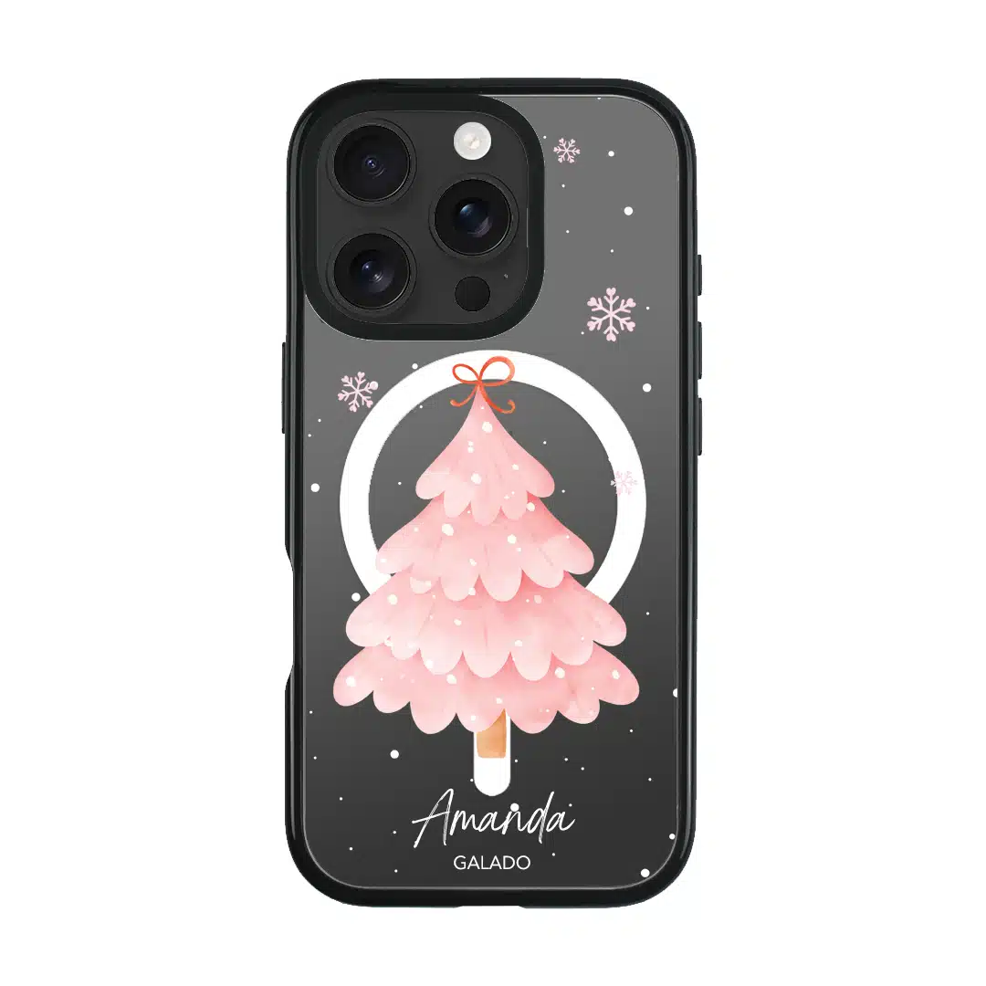 Frosted Pink Christmas phone case - GALADO Malaysia