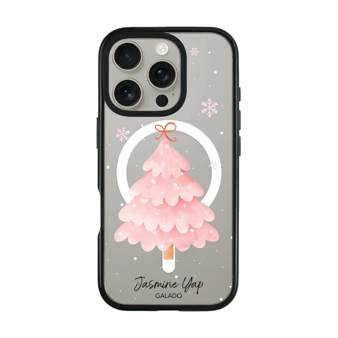 Frosted Pink Christmas phone case - GALADO Malaysia