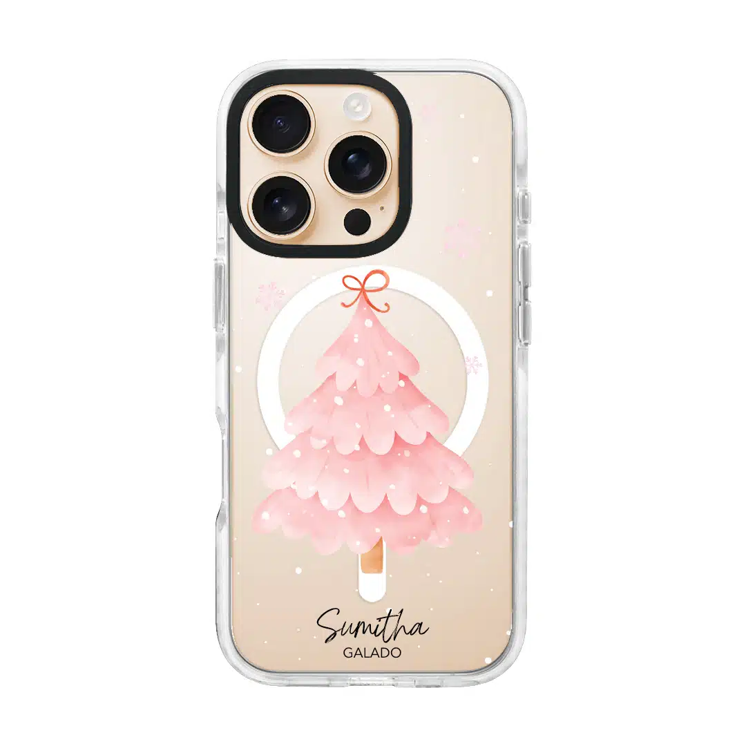 Frosted Pink Christmas phone case - GALADO Malaysia