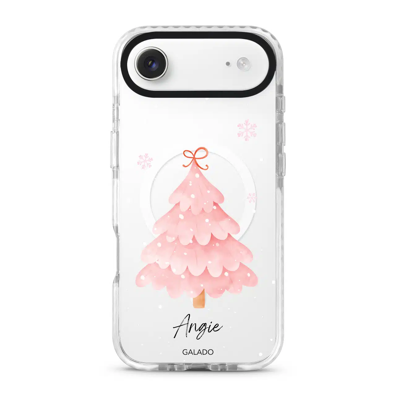 Frosted Pink Christmas phone case - GALADO Malaysia