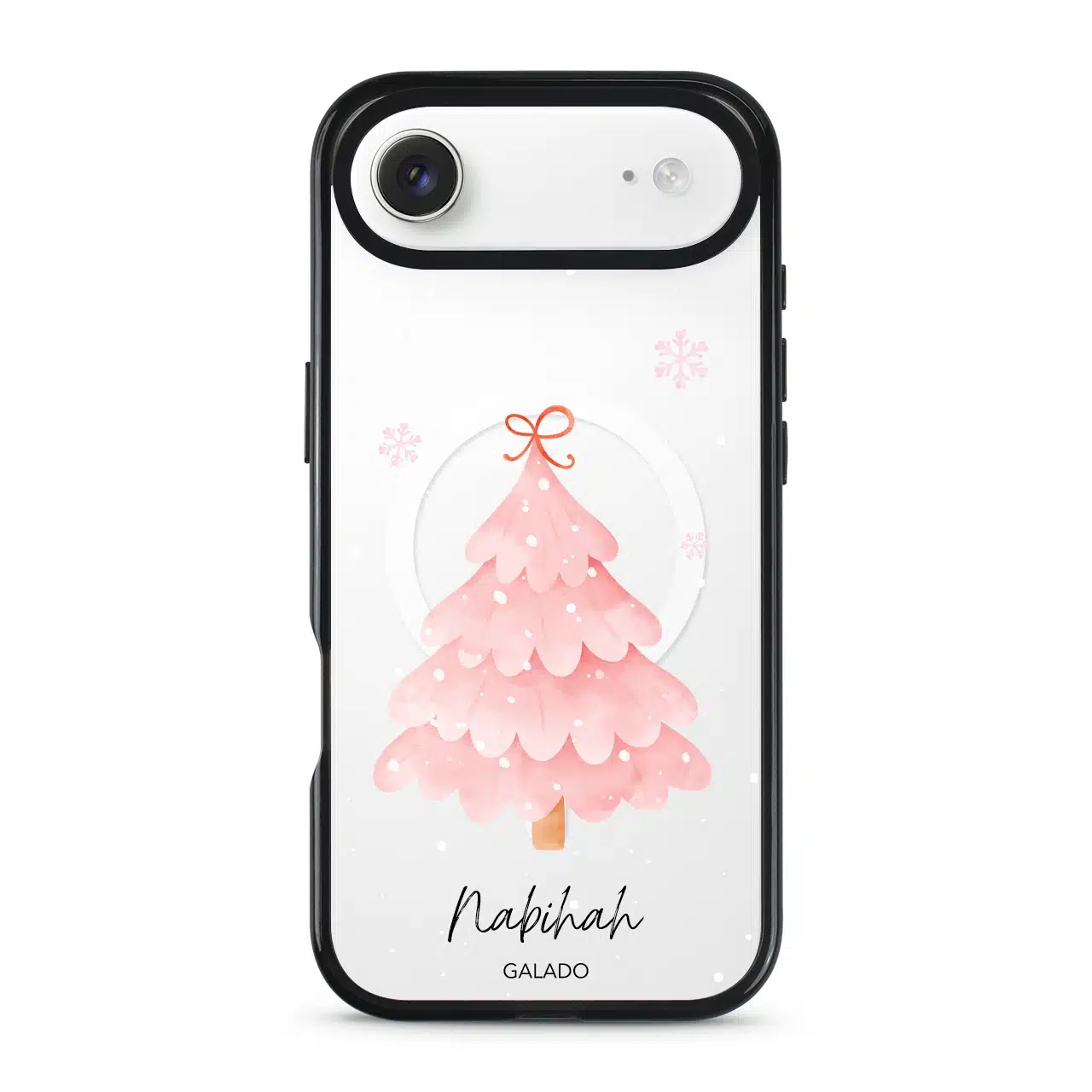 Frosted Pink Christmas phone case - GALADO Malaysia