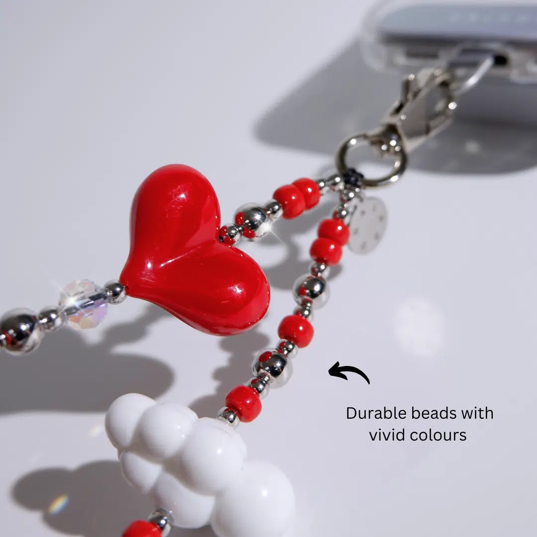 Hearts In The Clouds (Red) Charm - GALADO Malaysia