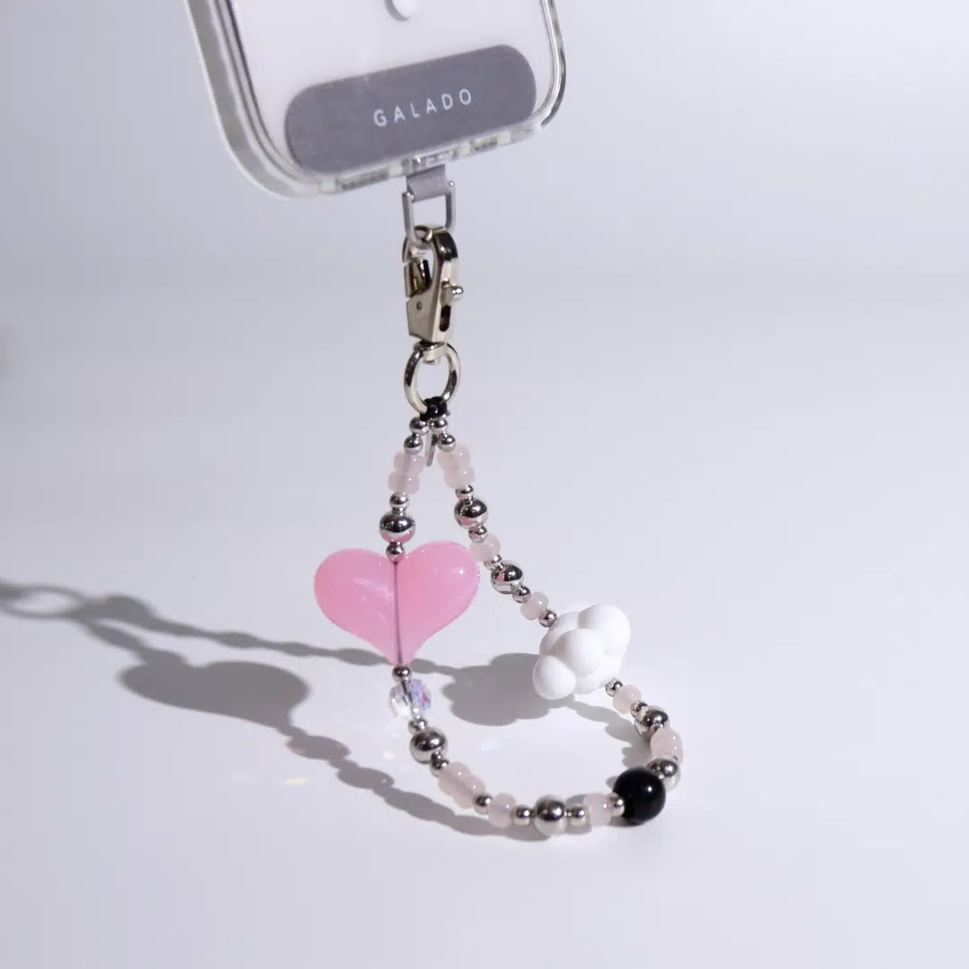 Hearts In The Clouds (Pink) Charm - GALADO Malaysia