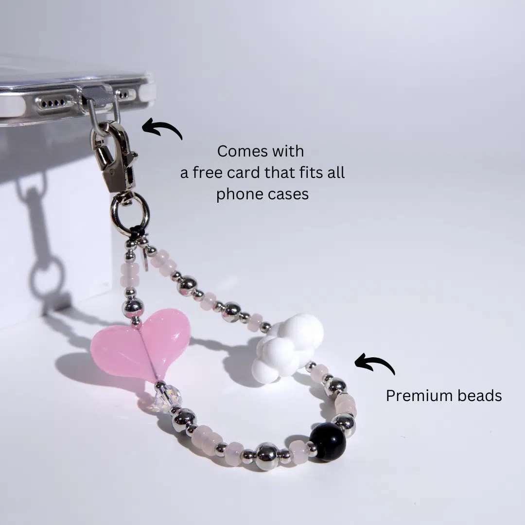 Hearts In The Clouds (Pink) Charm - GALADO Malaysia