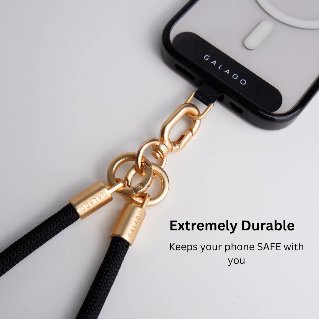 Wrist Strap - Titanium Gold Black - GALADO Malaysia
