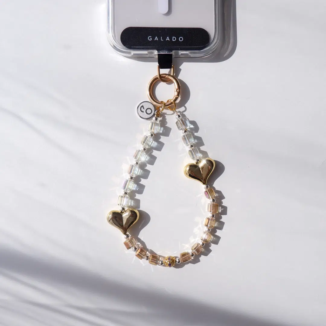 Golden Hearts Phone Charm - GALADO Malaysia