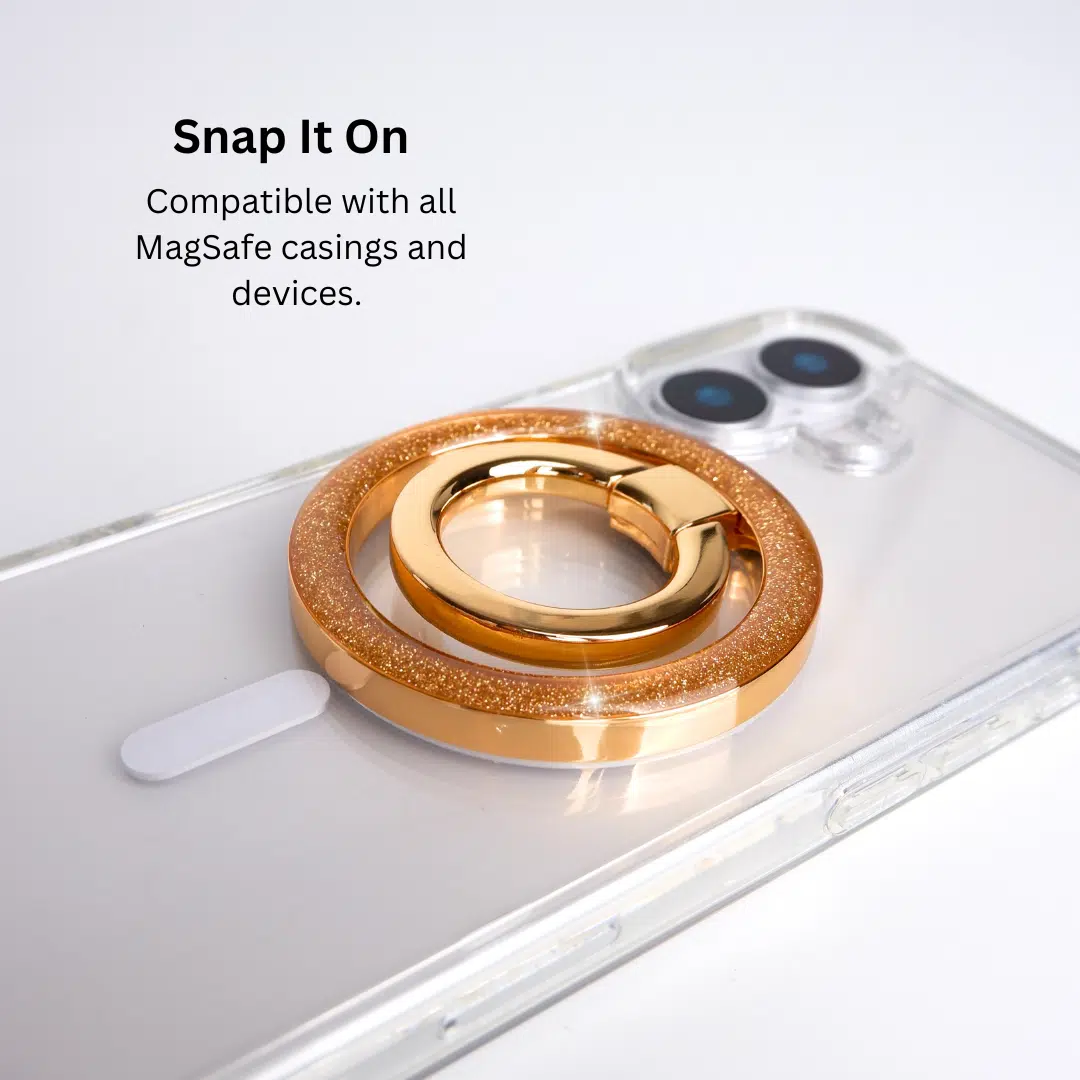 MagSafe Ring Stand (Sparkle Gold) - GALADO Malaysia