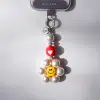 Happy Pearly Daisy Phone Charm - GALADO Malaysia