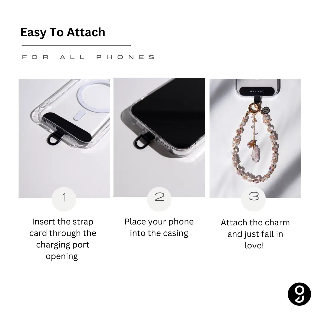 Feather Bloom Phone Charm - GALADO Malaysia