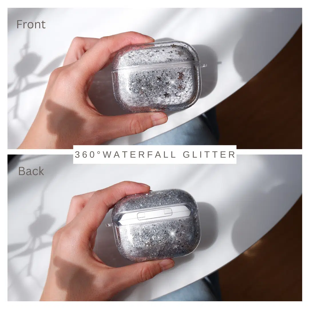 Sparkle Silver AirPods Case - GALADO Malaysia
