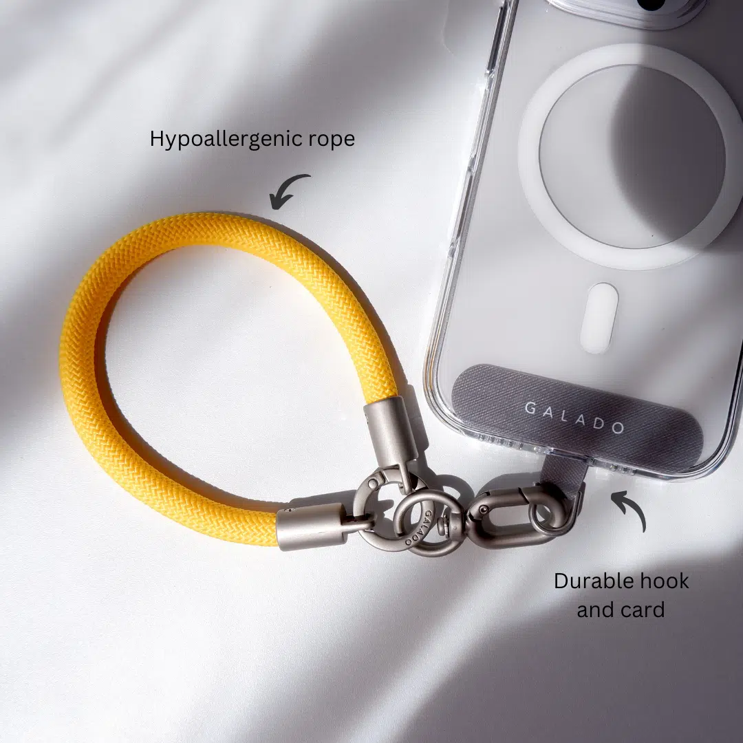 Mini Wrist Strap - Yellow Pop - GALADO Malaysia