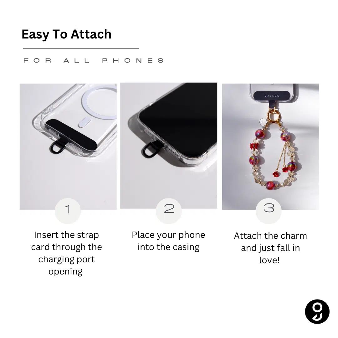 Scarlet Aurora Phone Charm - GALADO Malaysia