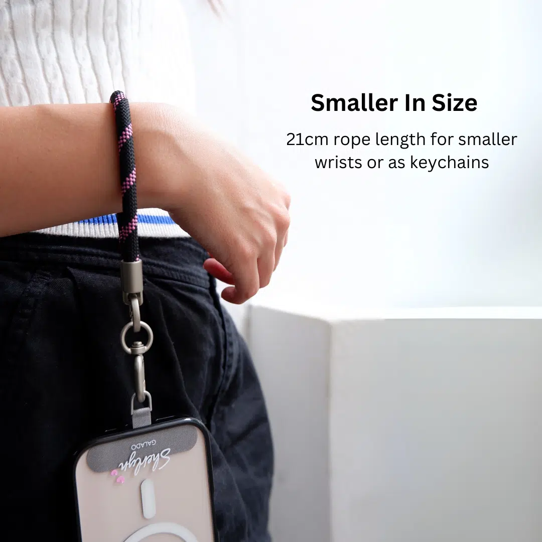 Mini Wrist Strap - Pink Swirl - GALADO Malaysia