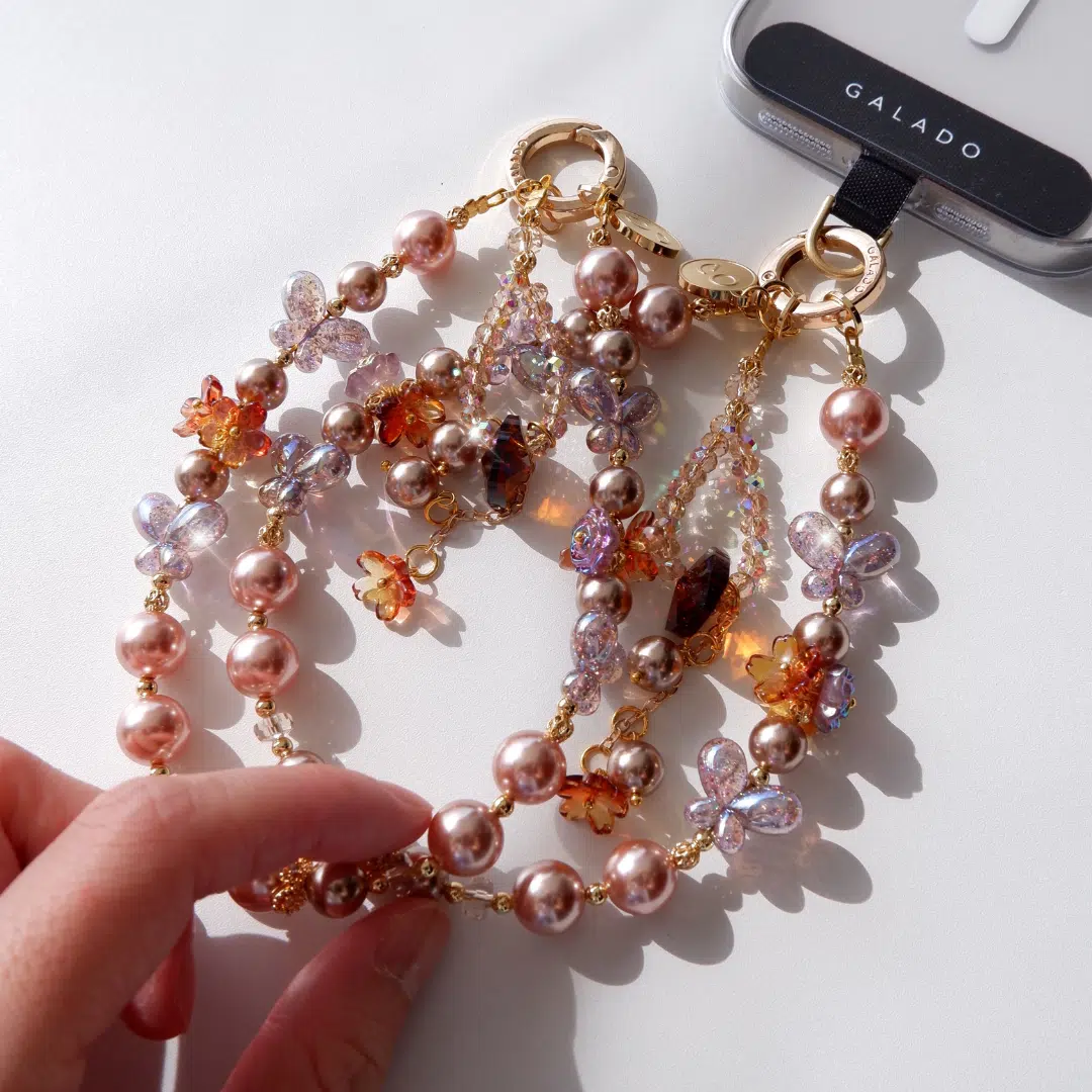 Golden Papillon Phone Charm - GALADO Malaysia