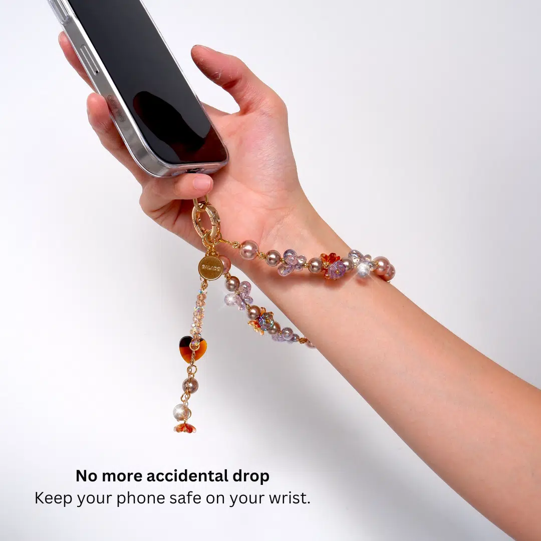 Golden Papillon Phone Charm - GALADO Malaysia