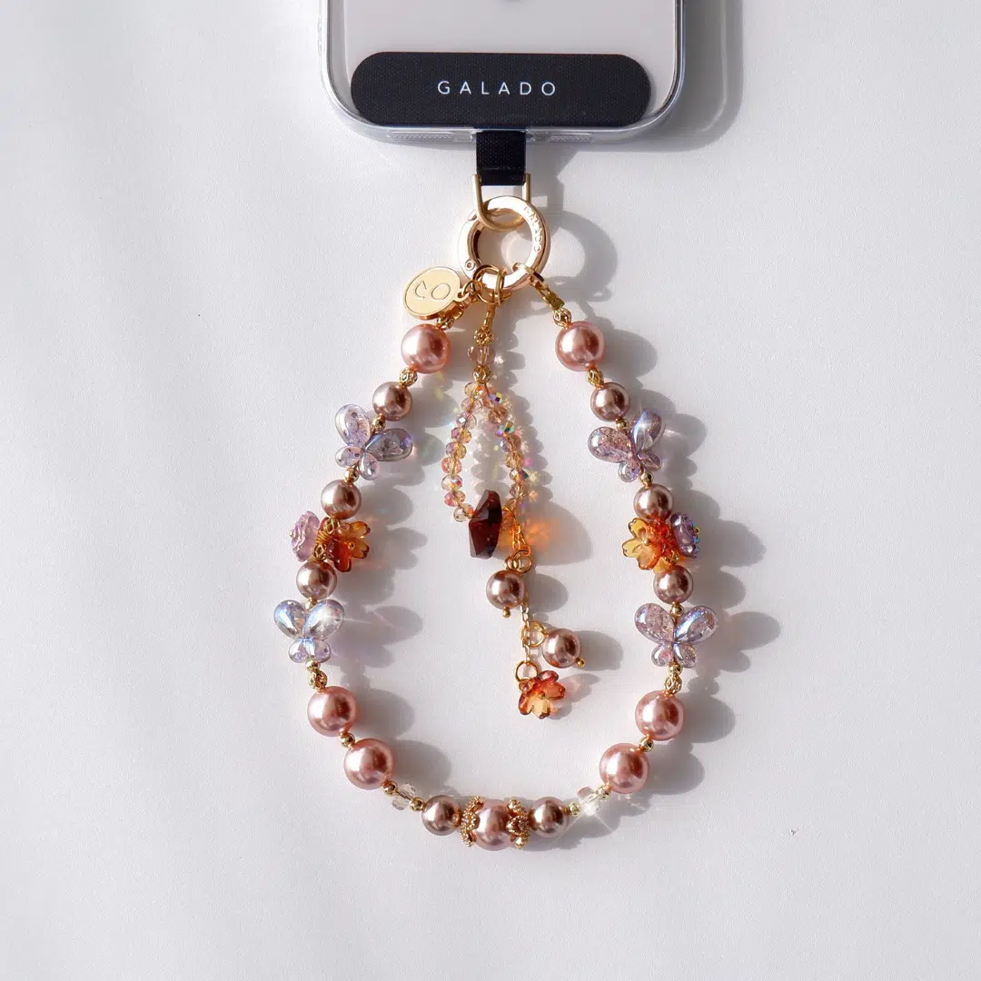 Golden Papillon Phone Charm - GALADO Malaysia