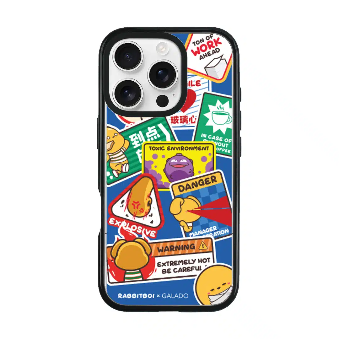 Rabbitboi - Caution Series phone case - GALADO Malaysia