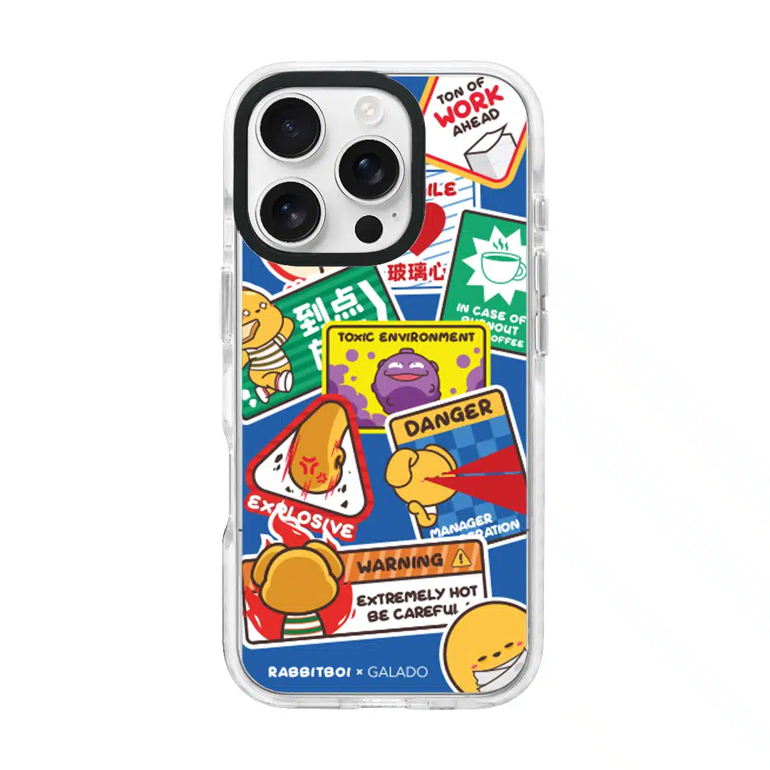 Rabbitboi - Caution Series phone case - GALADO Malaysia