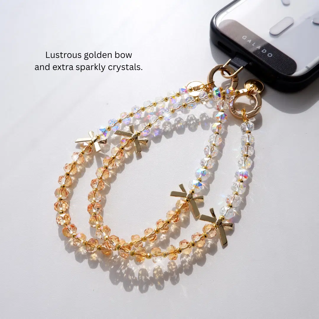 Golden Bow Phone Charm - GALADO Malaysia