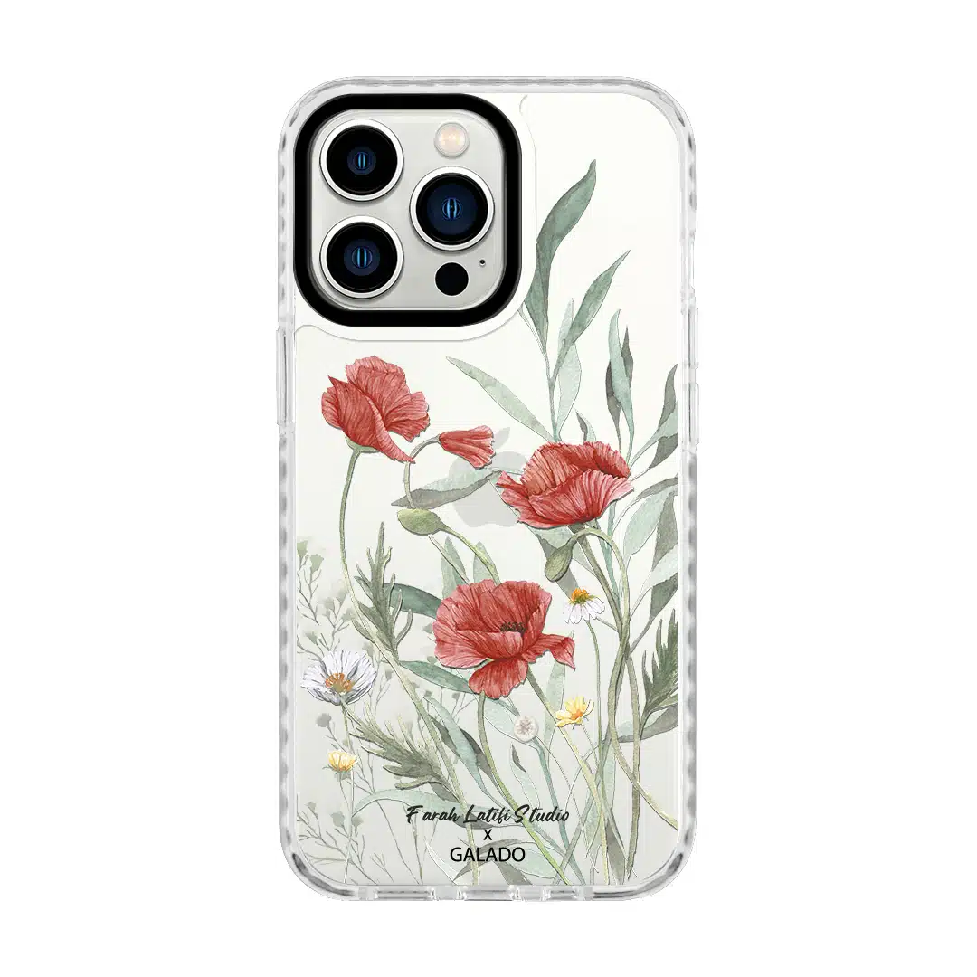 Farah Latifi - Poppies phone case - GALADO Malaysia