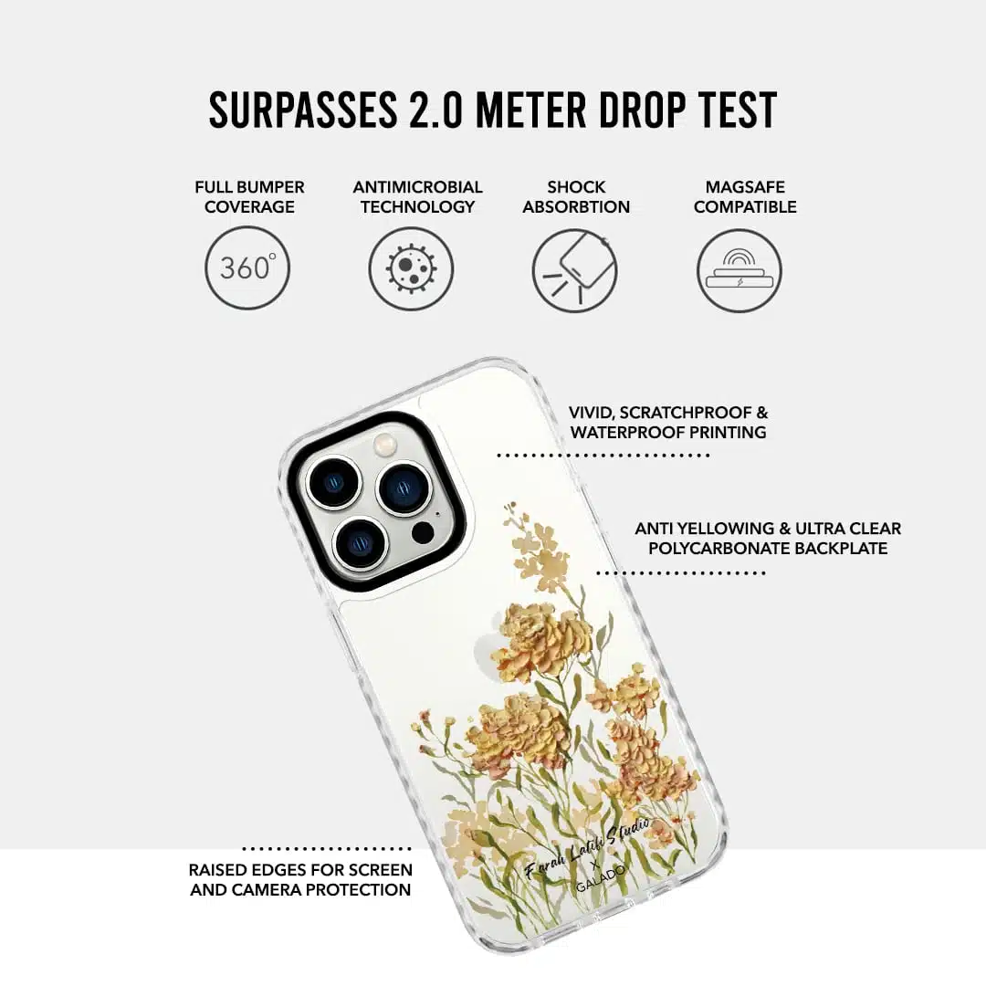 Farah Latifi - Orange Meadow phone case - GALADO Malaysia