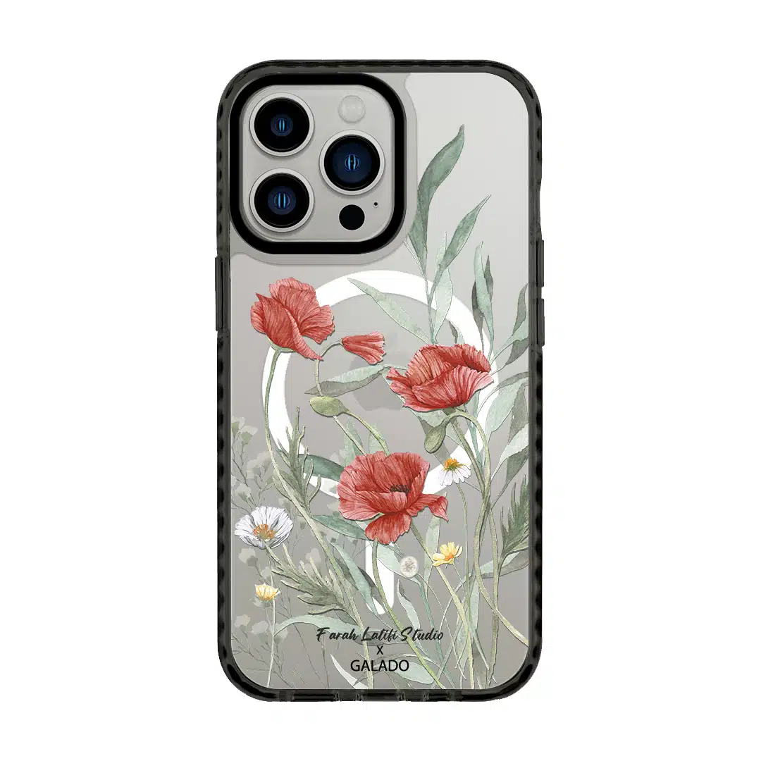 Farah Latifi - Poppies phone case - GALADO Malaysia