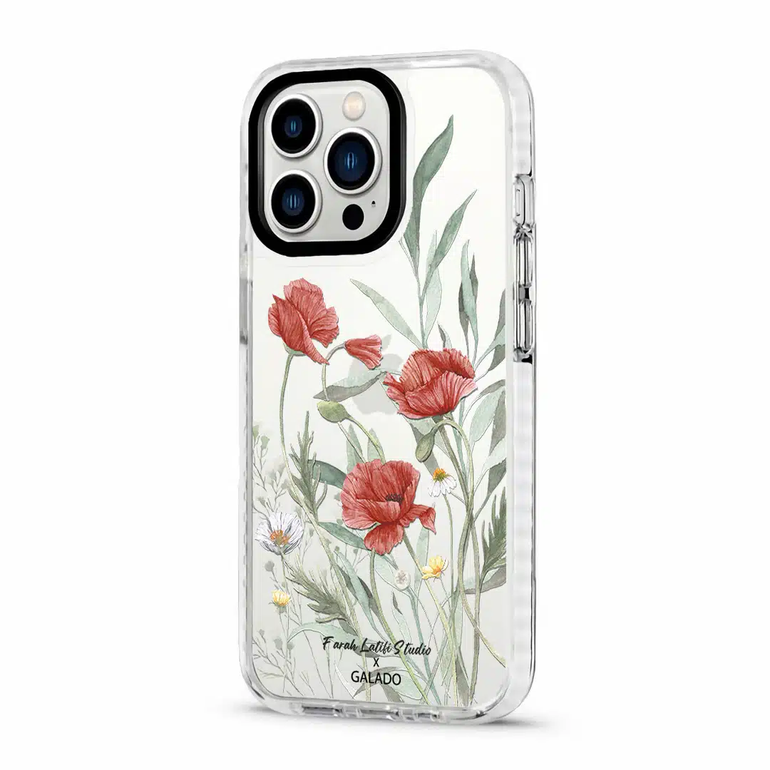 Farah Latifi - Poppies phone case - GALADO Malaysia