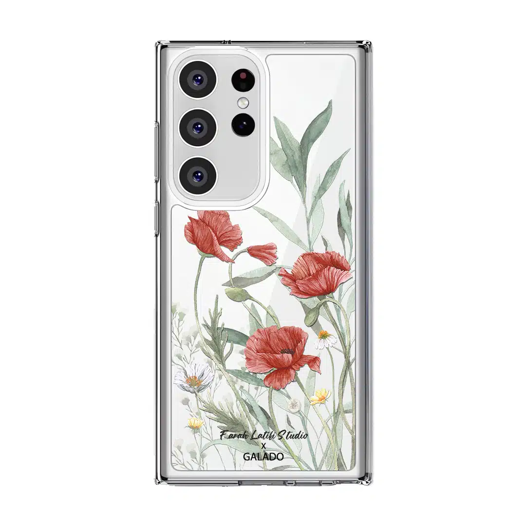 Farah Latifi - Poppies phone case - GALADO Malaysia