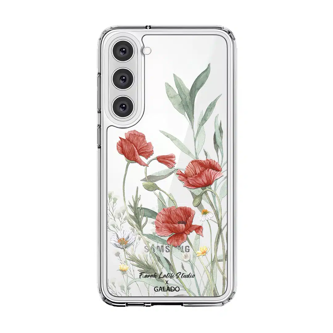 Farah Latifi - Poppies phone case - GALADO Malaysia