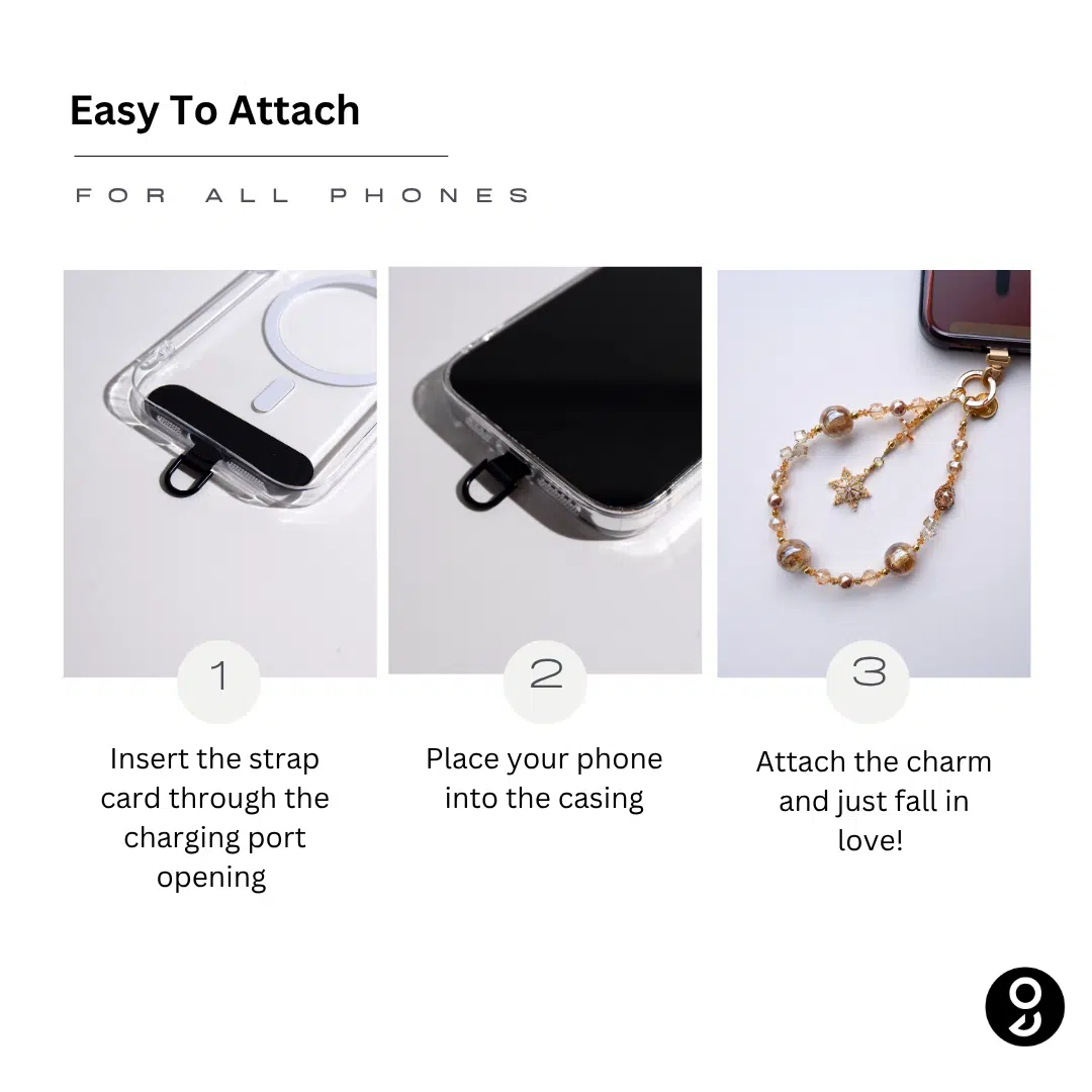 Enchanting Snow Phone Charm - GALADO Malaysia