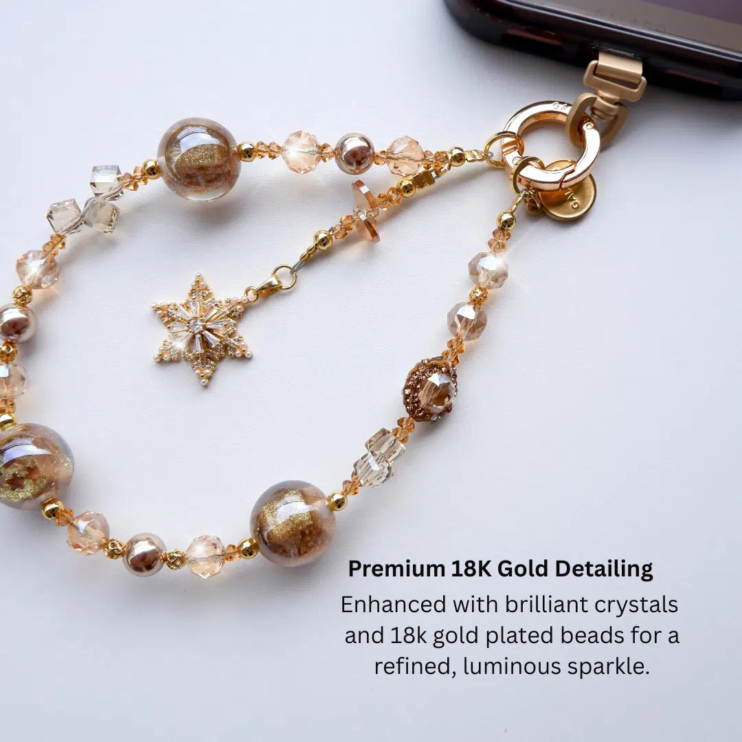 Enchanting Snow Phone Charm - GALADO Malaysia