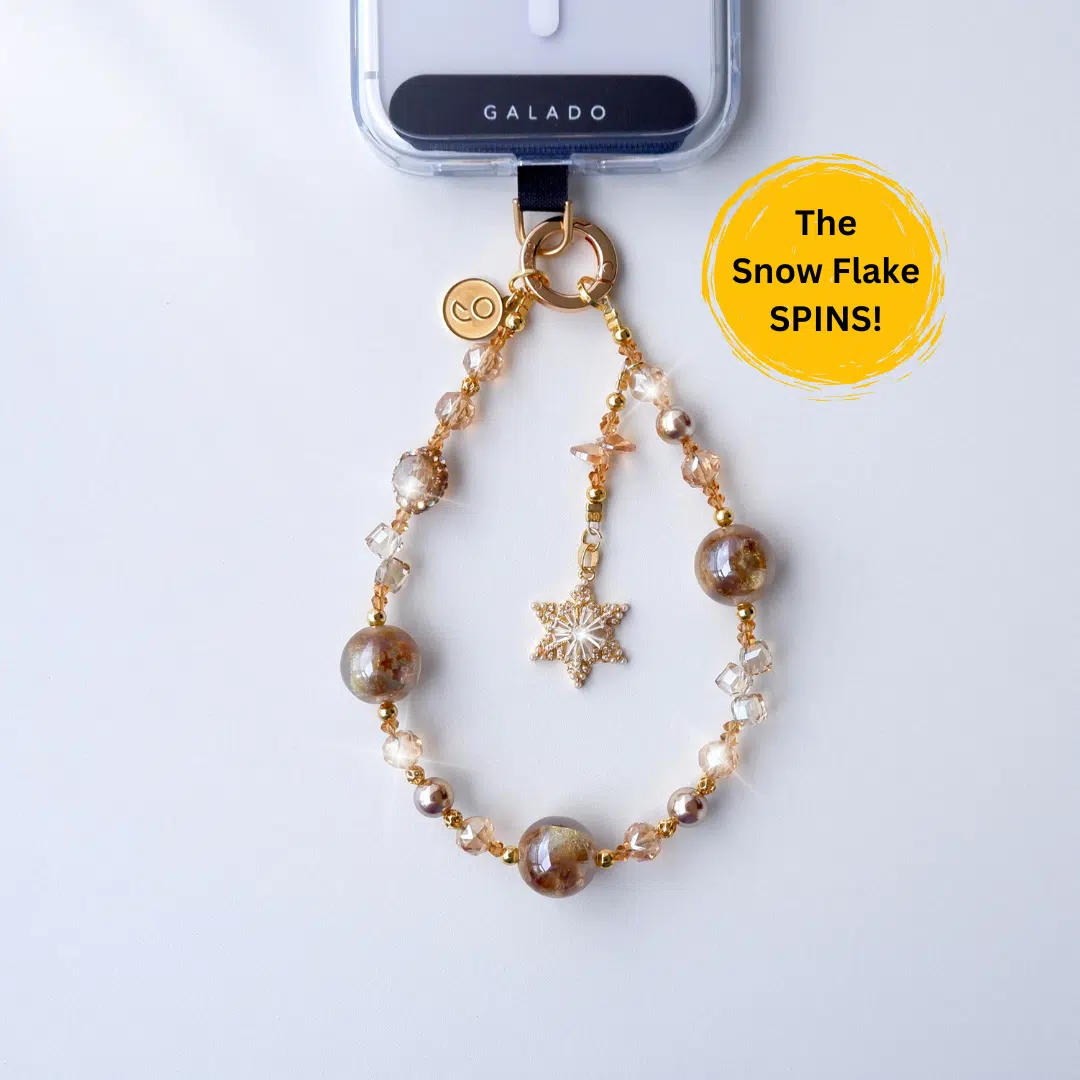 Enchanting Snow Phone Charm - GALADO Malaysia