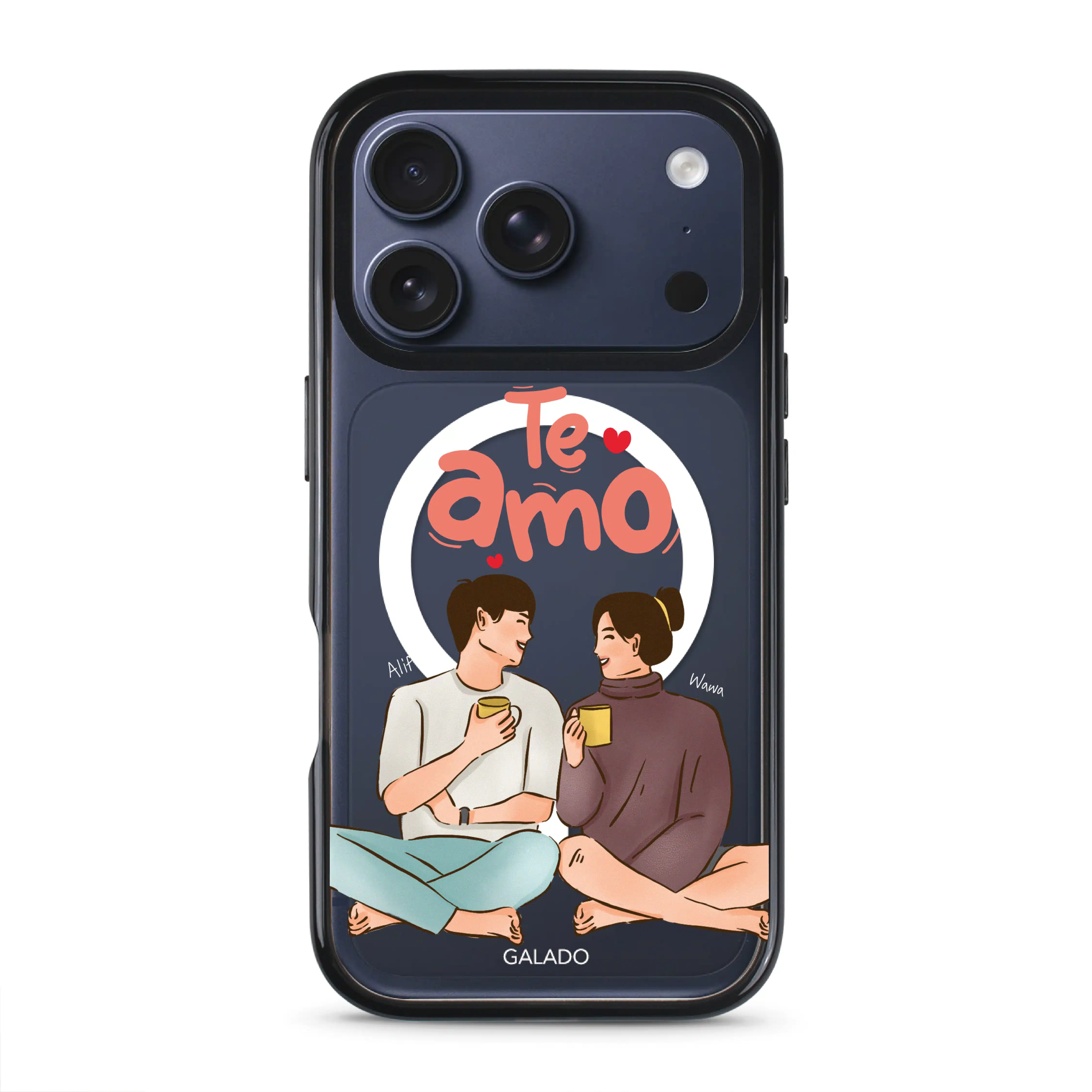 Te Amo Custom Name phone case - GALADO Malaysia