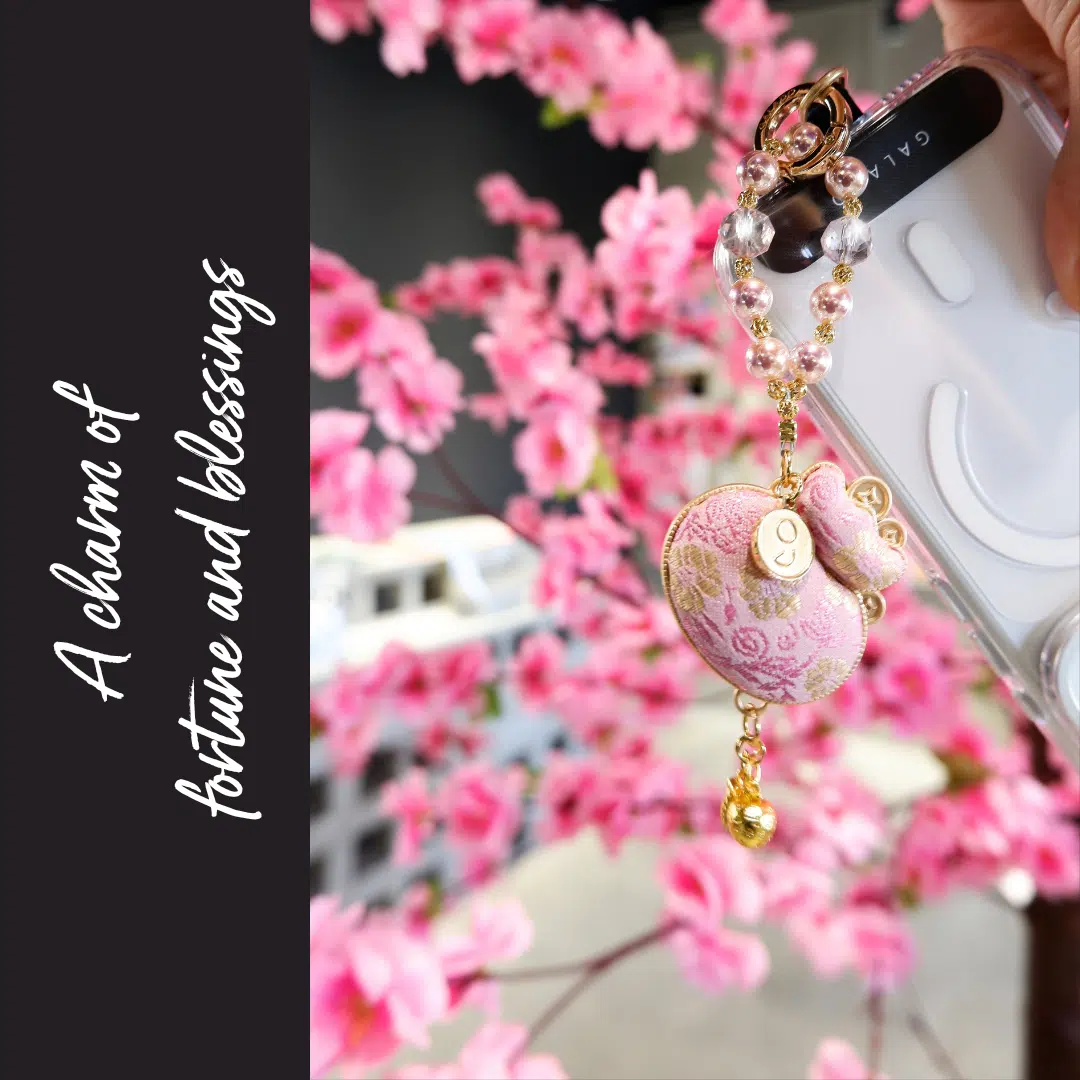 Pink Fortune Pouch Charm - GALADO Malaysia