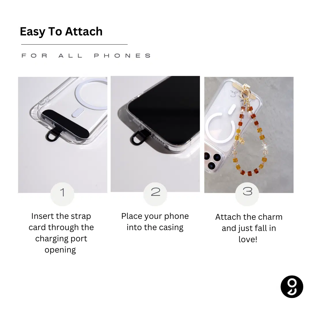 Golden Ember Phone Charm - GALADO Malaysia