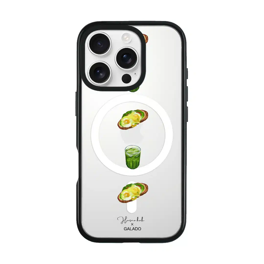 Husnahak - Eggs Benedict and Matcha phone case - GALADO Malaysia