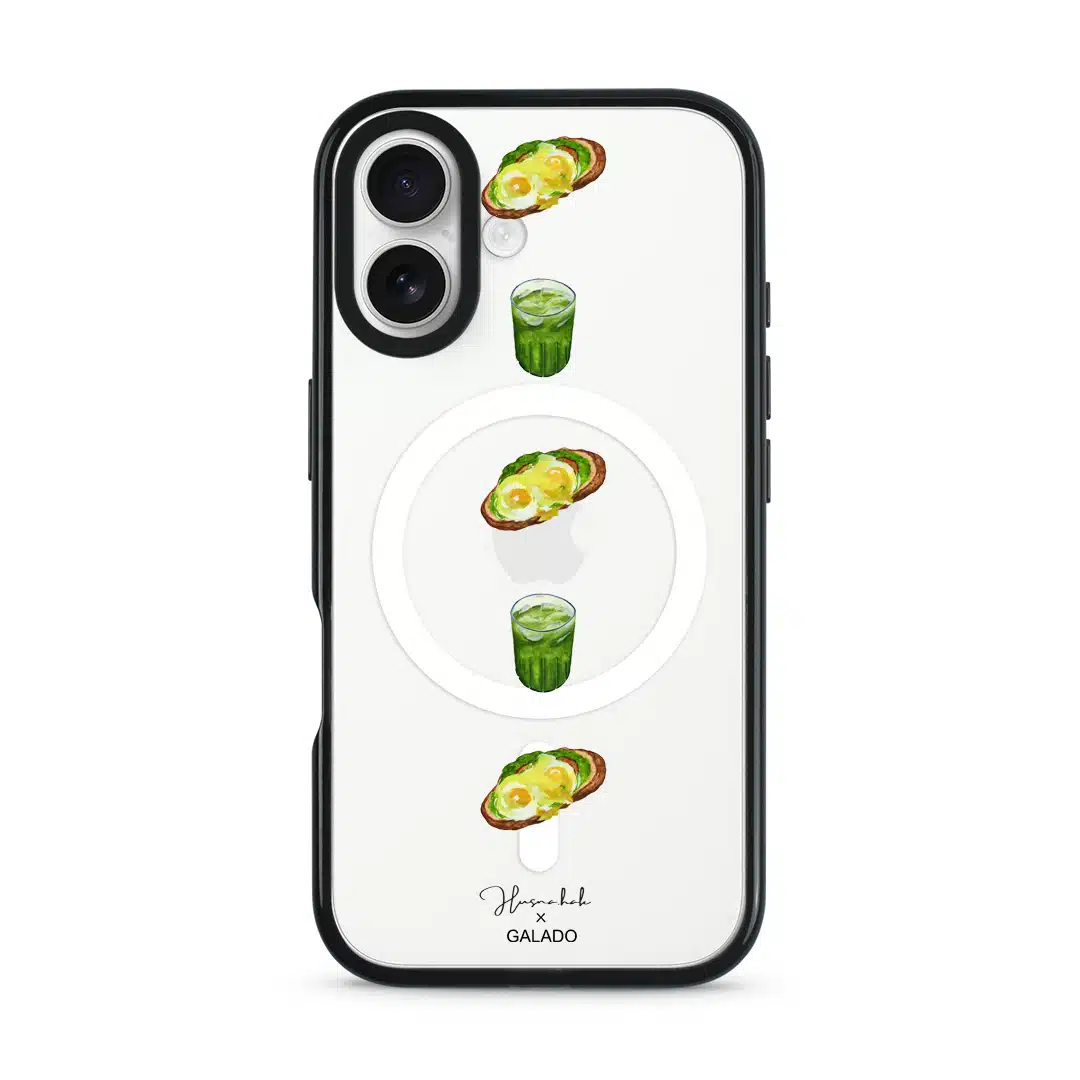 Husnahak - Eggs Benedict and Matcha phone case - GALADO Malaysia