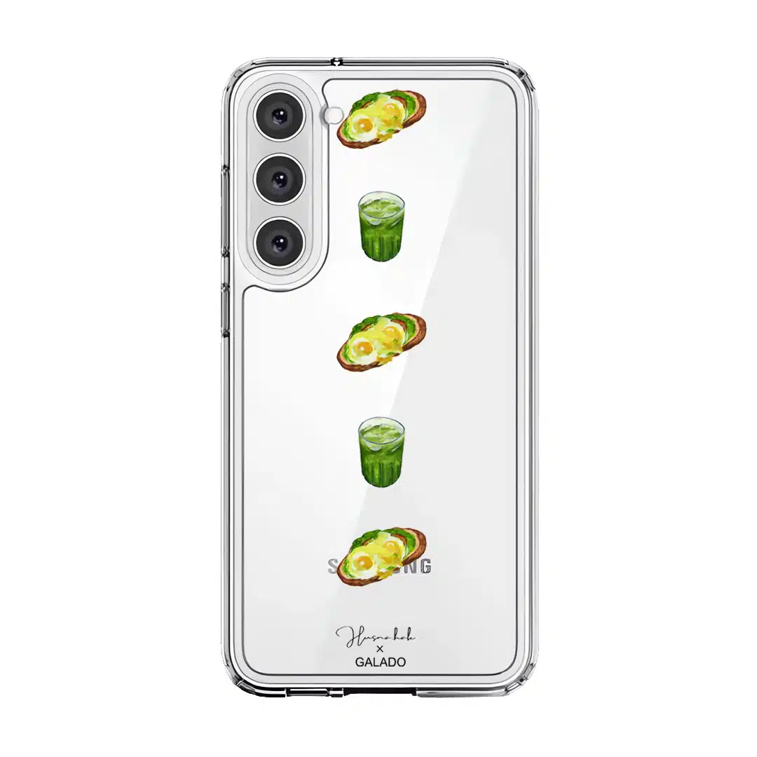 Husnahak - Eggs Benedict and Matcha phone case - GALADO Malaysia