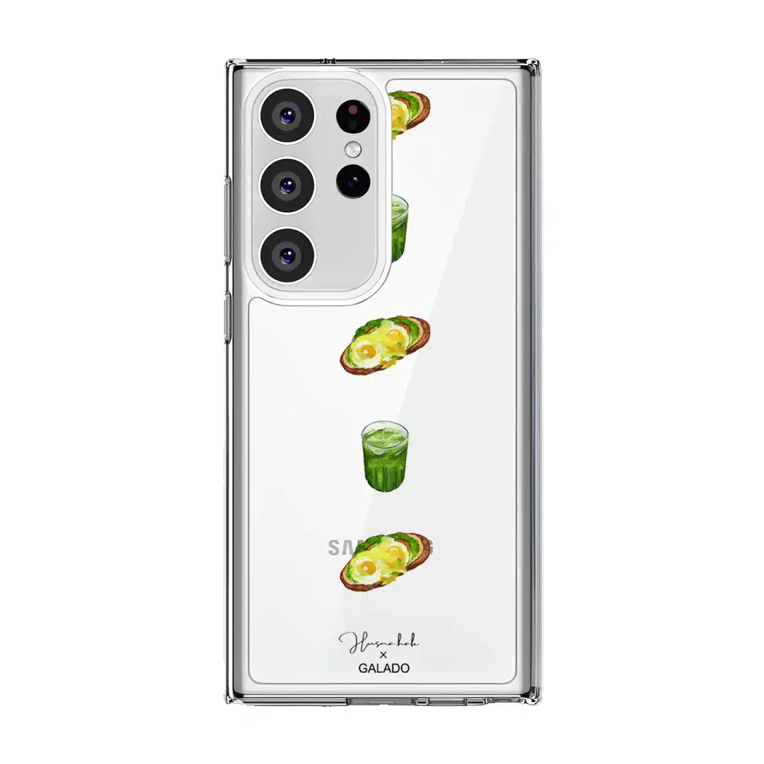Husnahak - Eggs Benedict and Matcha phone case - GALADO Malaysia