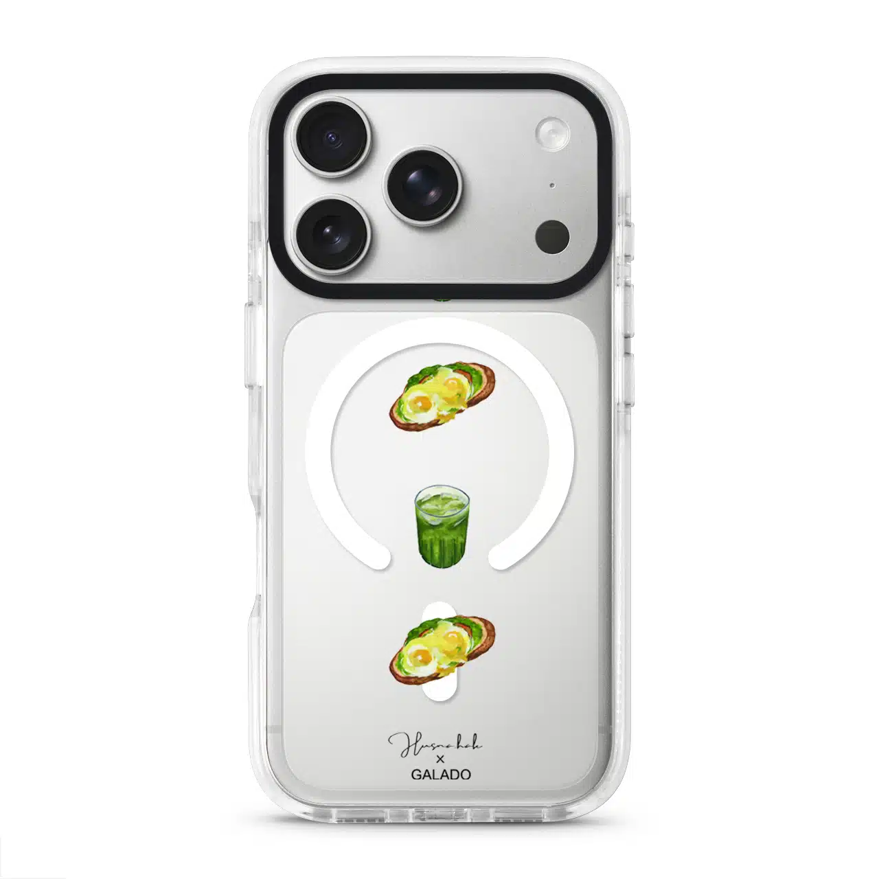 Husnahak - Eggs Benedict and Matcha phone case - GALADO Malaysia